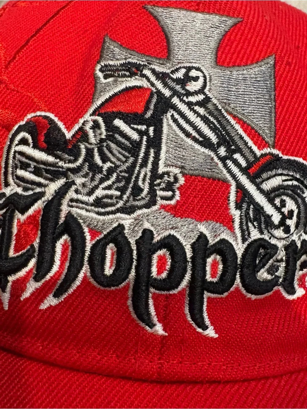 Choppers vibrant red
